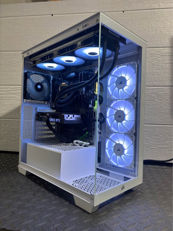 Gaming PC — RTX 3060 Ti • Ryzen • 16GB • 1TB SSD • New White Case • Warranty